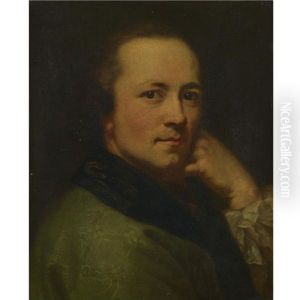Portrait Of A Gentleman, His Head Turned Over His Right Shoulder Portrait Of A Gentleman, His Head Turned Over His Right Shoulder