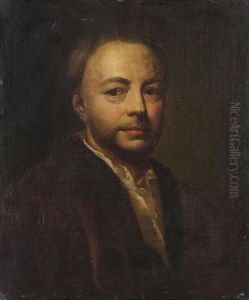 Portrait Of Ismael Mengs, Bust-length, In A Dark Brown, Fur-trimmed Coat by Anton Raphael Mengs