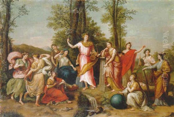 Apollo And The Muses On Mount Parnassus - view 1