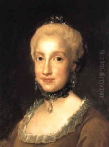 Portrait Of The Infanta Maria Ludovica De Borbon by Anton Raphael Mengs
