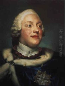 Portrait Of The Elector Friedrich Christian Of Saxony by Anton Raphael Mengs