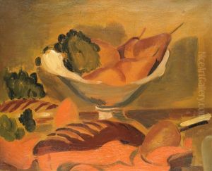 Fruit And Bread On A Table Fruit And Bread On A Table
