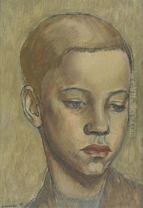 Head Of A Boy by Bernard Meninsky