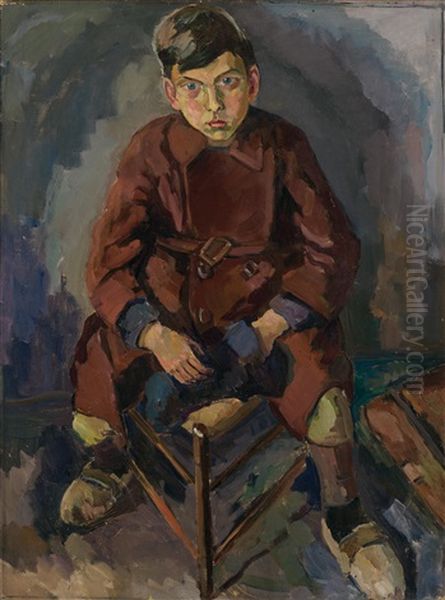 Boy On A Chair - view 1