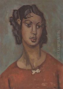 Portrait Of A Woman In Red