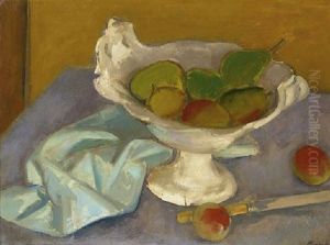 Still Life With Apples And Pears by Bernard Meninsky