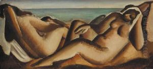 Bathers Resting by Bernard Meninsky