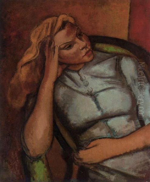 Girl Contemplating - view 1