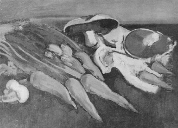 Still Life With Carrots And Mushrooms - view 1