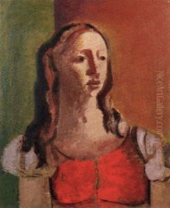 Woman In Red Waistcoat Woman In Red Waistcoat