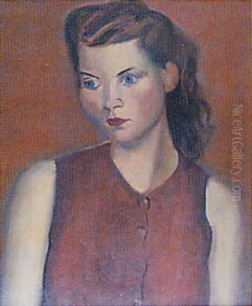 Portrait Of A Girl With Flowing Hair - view 1