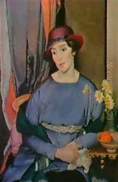 Lady In A Hat, The Artist's Wife - view 1
