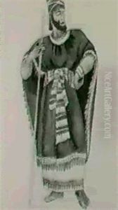 Costume Design For Joachim; David, Duke Of York's Theatre, London, 1936 (3 Mixed Media) by Bernard Meninsky