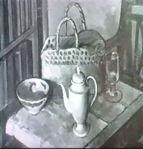 Still Life- Coffee-pot And Shopping-bag