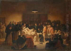 Derniers Moments Du Duc De Berry. Les Derniers Moments Du Duc De Berry Dans Le Foyer De La Salle De L"opera A Paris by Alexandre Menjaud