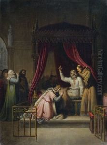 Louis Le Gros Benit Son Fils Louis Vii En 1137 by Alexandre Menjaud