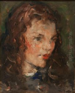 Portrait De Jeune Fille by Abel Bertram