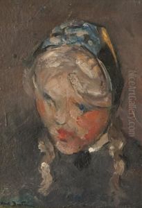 Jeune Fille Aux Nattes by Abel Bertram