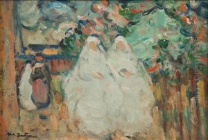 Personnages Dans Un Paysage by Abel Bertram
