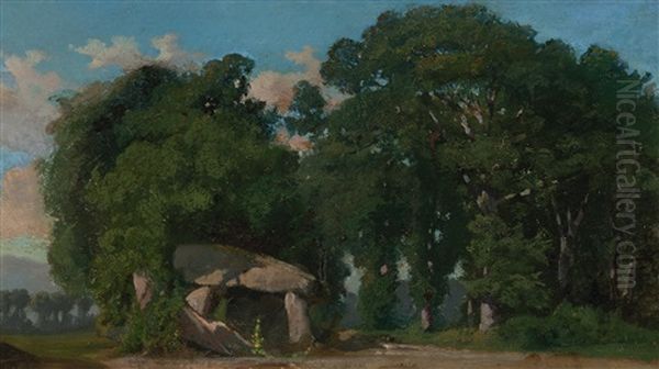 Landschaft In Reignier Bei Genf Mit Dem Pierre Aux Fees - view 1