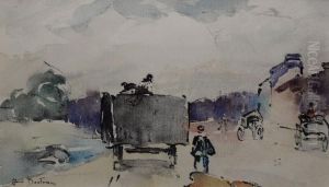 Le Charriot Sur La Route by Abel Bertram