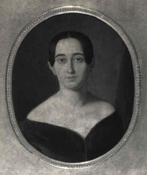 Portrat Einer Dame Mit Hochgestecktem Haar - view 1