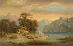 Vierwaldstattersee Bei Brunnen Vierwaldstattersee Bei Brunnen