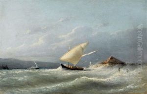 Seepartie Mit Segelboot Bei Hohem Wellengang Seepartie Mit Segelboot Bei Hohem Wellengang