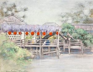 A Lantern Bridge by Mortimer Luddington Menpes