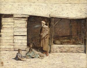 A Stall At Tangiers by Mortimer Luddington Menpes