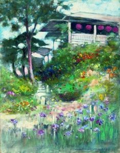 Iris Garden, Horikiri by Mortimer Luddington Menpes