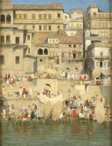 Benares, Blue Is The Sky by Mortimer Luddington Menpes