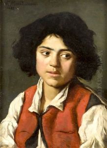 Portrait Eines Italienischen Jungen by Frieda Menshausen-Labriola