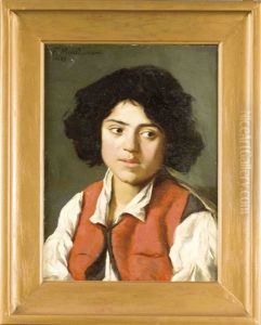 Reizvolles Portrait Eines Italienischen Jungen by Frieda Menshausen-Labriola