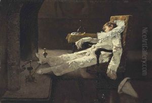 Pierrot's Dream by Edouard (John) Menta