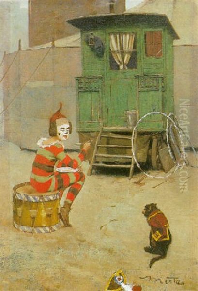 Clown Mit Affchen - view 1