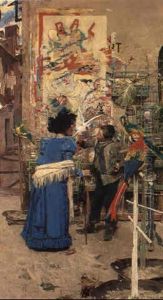 The Parrot Seller, Nice by Edouard (John) Menta