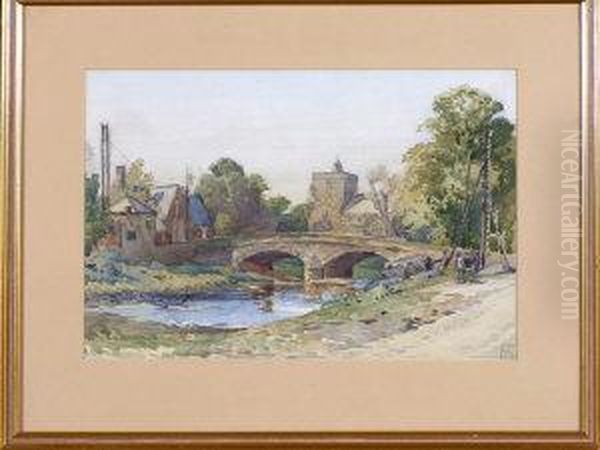Telegraph Engineers At Work, Ponteland Village - view 1
