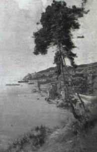Mediterrane Kustenlandschaft by Edouard (John) Menta