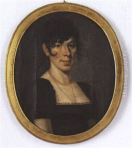 Portrat Einer Tochter Der Familie Achermann by Franz Joseph Menteler