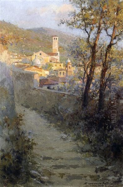 Basilica Di S. Chiara Ad Assisi, Da Una Stradicciuola Che Conduce All Rocca - view 1