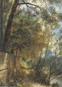 Der Schafgraben In Berlin by Adolph von Menzel