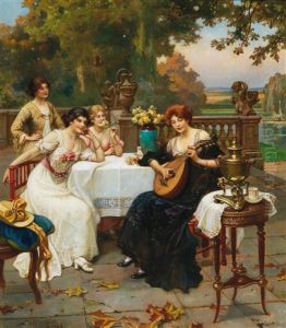 Music-making In A Vast Park Landscape