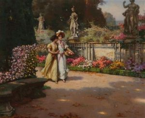 Stroll In A Flower-filled Garden Stroll In A Flower-filled Garden