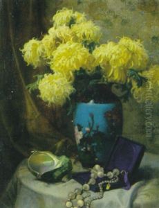 Stilleben Mit Chrysanthemen