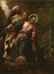 Jesus Im Garten Des Olberges by Pietro Mera