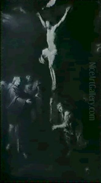 Der Gekreuzigte Mit Maria, Johannes Und Magdalena - view 1