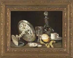 Bodegon Con Objetos Y Limon by Benito Mercade y Fabregas