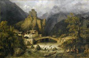 Capriccio Der Burganlage Landeck In Tirol