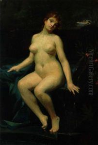 Kvindelig Nogenmodel by Marius Jean Antonin Mercie